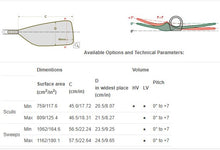 Kép betöltése a galériamegjelenítőbe: Sharp Blade lapátok | BRAČA-SPORT®
