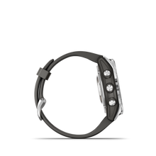 Lade das Bild in den Galerie-Viewer, Garmin | FENIX 7S PRO SOLAR, EZÜST, GRAFITSZÜRKE SZILIKON SZÍJJAL