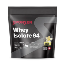 Load image into Gallery viewer, Sponsor Whey Isolate 94 protein powder 1500g, vanilla