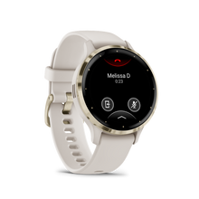 Kép betöltése a galériamegjelenítőbe: Garmin | VENU 3S ELEFÁNTCSONT KRÉMARANY, SZILIKON SZÍJJAL