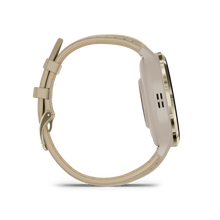 Load image into Gallery viewer, Garmin | VENU 3S FRANCIA SZÜRKE-KRÉMARANY, BŐR ÉS SZILIKON SZÍJJAL