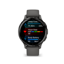 Lade das Bild in den Galerie-Viewer, Garmin | VENU 3S SZÜRKE, SZÜRKE KERETTEL, SZILIKON SZÍJJAL