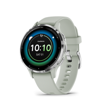 Load image into Gallery viewer, Garmin | VENU 3S ZSÁLYA, EZÜST KERETTEL, SZILIKON SZÍJJAL