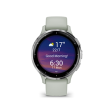 Load image into Gallery viewer, Garmin | VENU 3S ZSÁLYA, EZÜST KERETTEL, SZILIKON SZÍJJAL