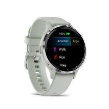 Load image into Gallery viewer, Garmin | VENU 3S ZSÁLYA, EZÜST KERETTEL, SZILIKON SZÍJJAL
