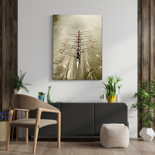 Load image into Gallery viewer, Rowing photo on canvas