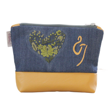Kép betöltése a galériamegjelenítőbe: kis táska evezős mintával - sárga, kék