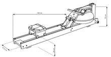 Kép betöltése a galériamegjelenítőbe: WaterRower S4 Shadow | Festett Fekete Kőrisfa Evezőpad
