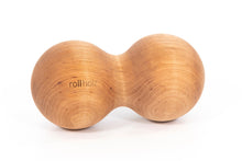 Kép betöltése a galériamegjelenítőbe: Dupla masszázs golyó - égerfa, 10 cm | rollholz