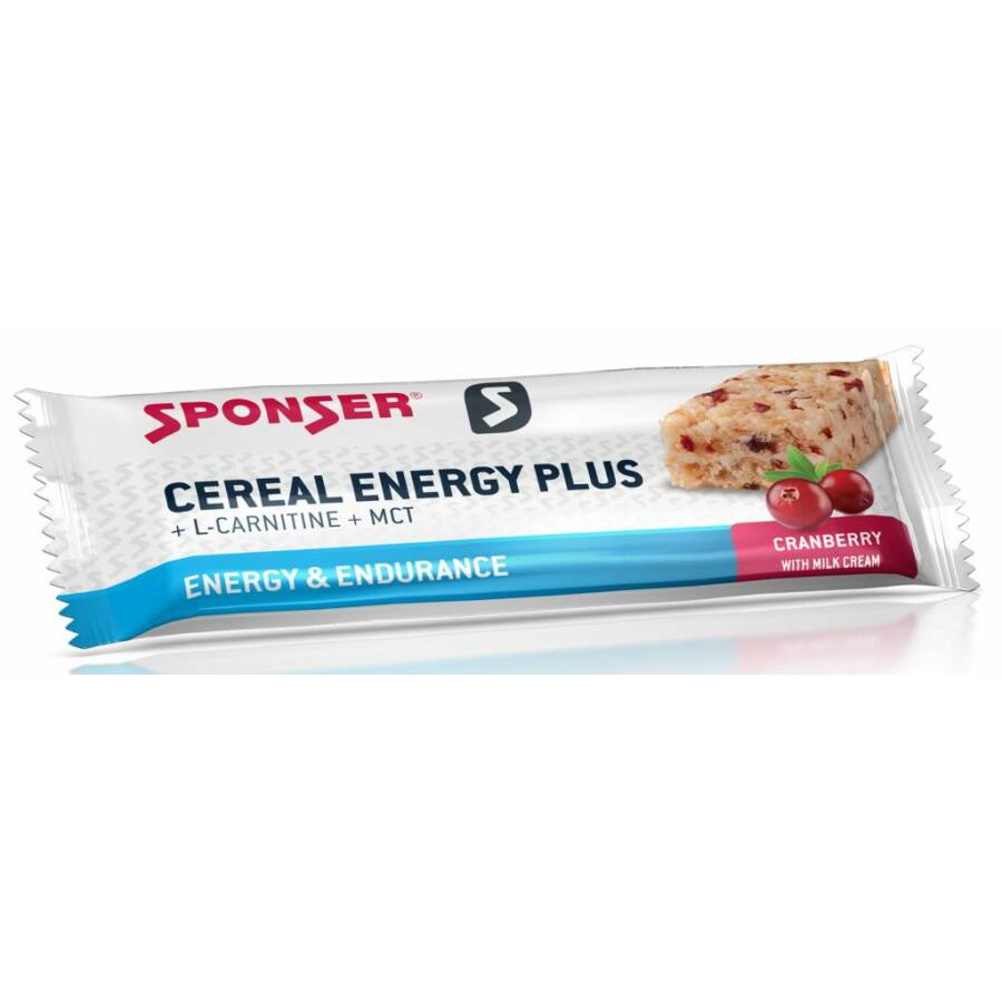 Sponsor Cereal Energy Plus muesli bar 40g, blueberry