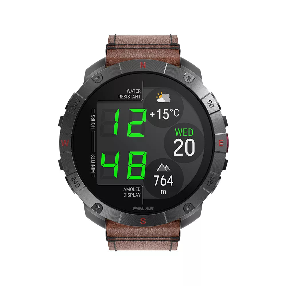 POLAR GRIT X2 PRO Titán Bronz Bőr M/L