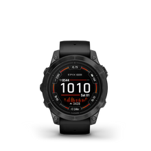 Load image into Gallery viewer, Garmin | EPIX PRO (GEN 2) SAPPHIRE 47 MM, KARBONSZÜRKE DLC, FEKETE SZILIKON SZÍJJAL (ED XD)
