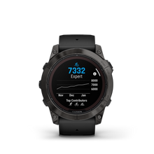 Kép betöltése a galériamegjelenítőbe: Garmin | FENIX 7X PRO SAPPHIRE SOLAR, SZÜRKE DLC TITÁNIUM, FEKETE SZILIKON SZÍJJAL (ED XD)
