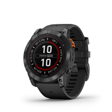 Kép betöltése a galériamegjelenítőbe: Garmin | FENIX 7X PRO SOLAR, SZÜRKE, FEKETE SZILIKON SZÍJJAL (ED)
