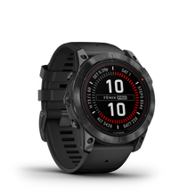 Kép betöltése a galériamegjelenítőbe: Garmin | FENIX 7X PRO SOLAR, SZÜRKE, FEKETE SZILIKON SZÍJJAL (ED)
